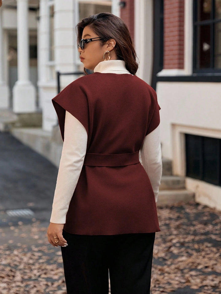 SHEIN mellény, bordó