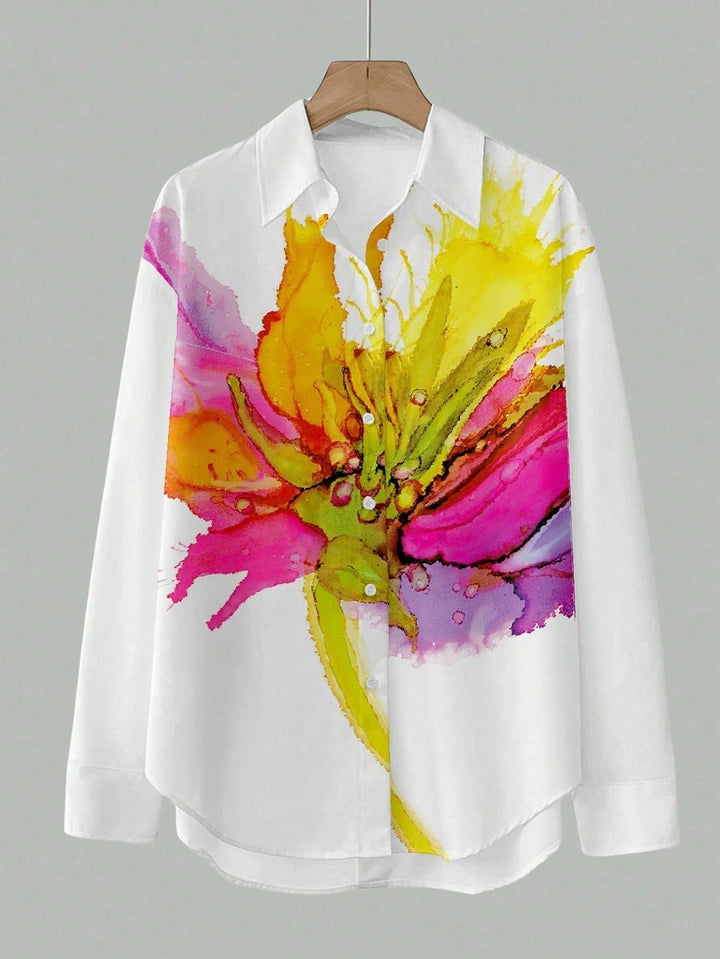 Cămașă casual SHEIN, mix culori