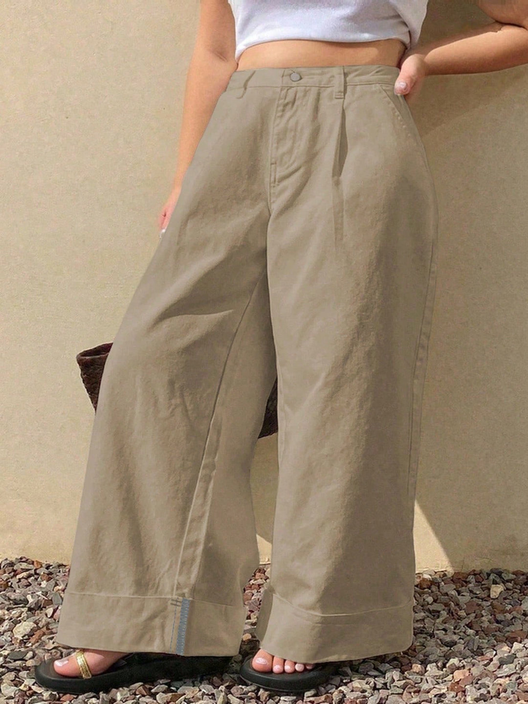 Jeans SHEIN, kaki
