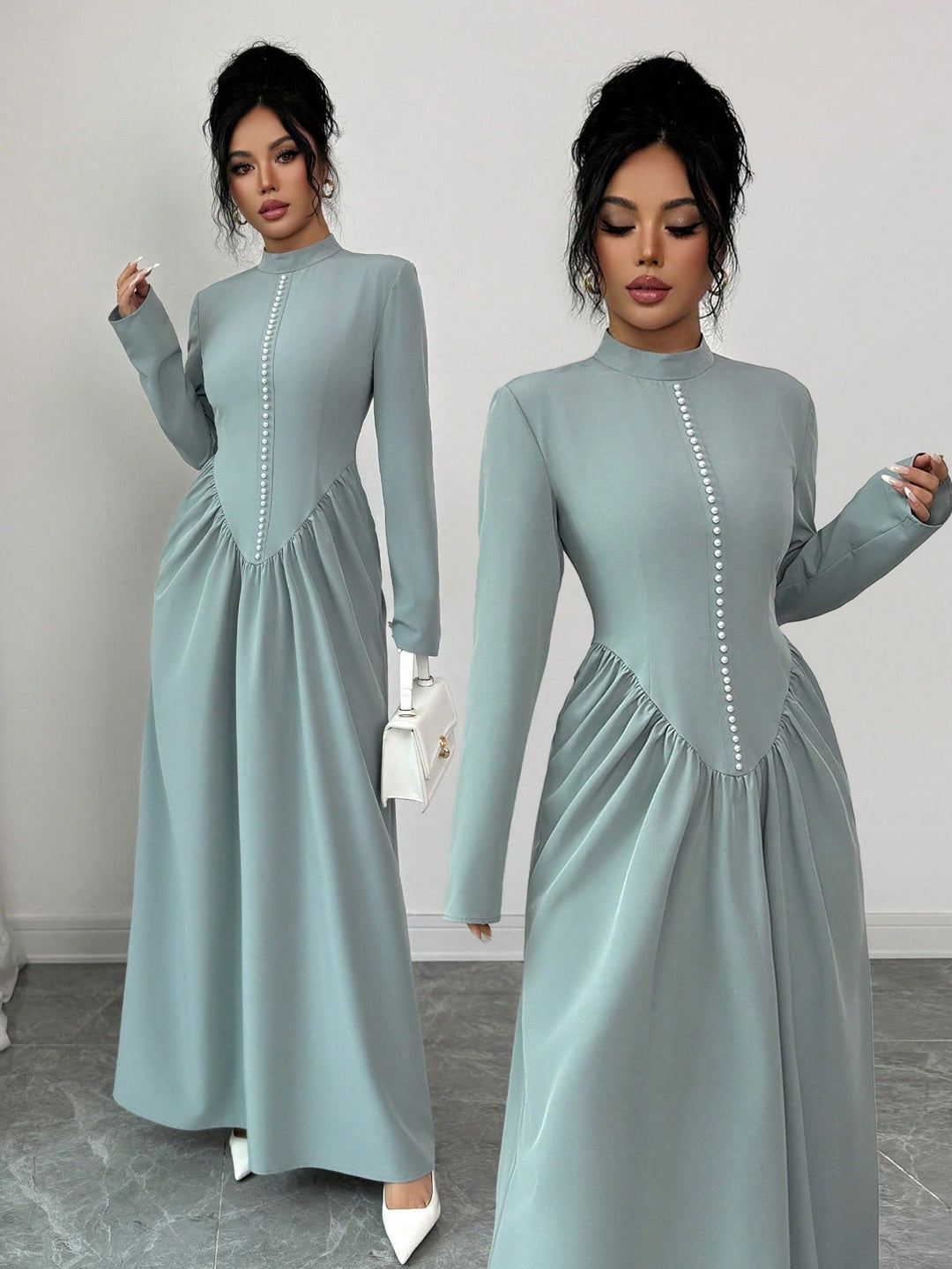 Rochie maxi SHEIN, albastru