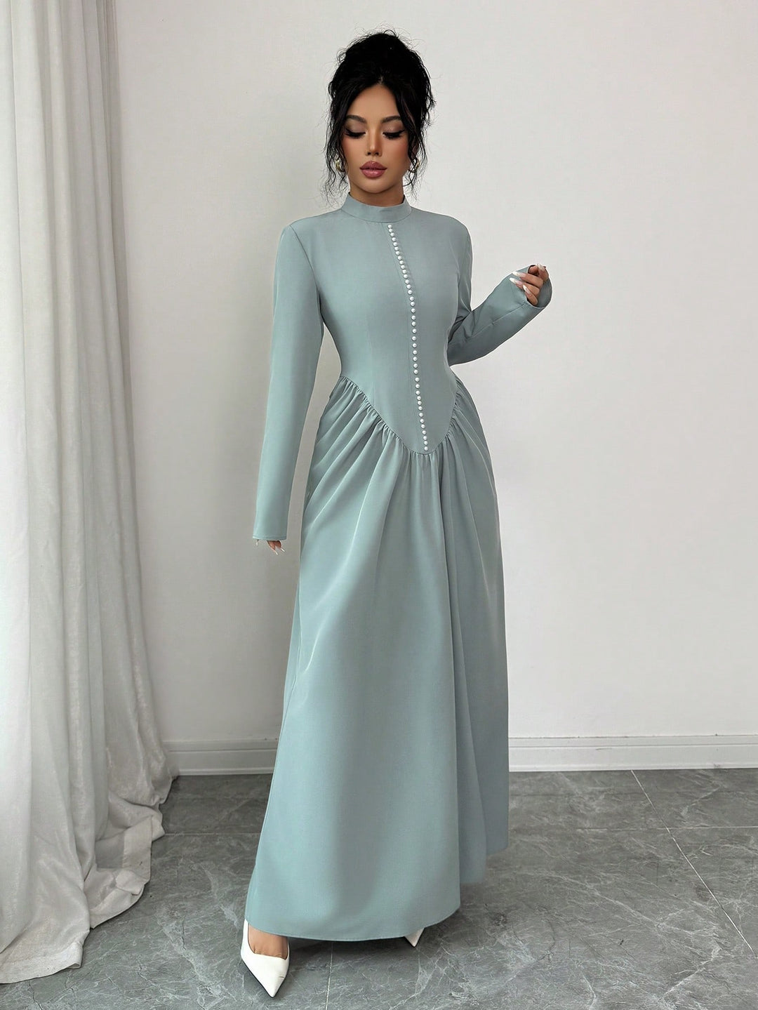 Rochie maxi SHEIN, albastru