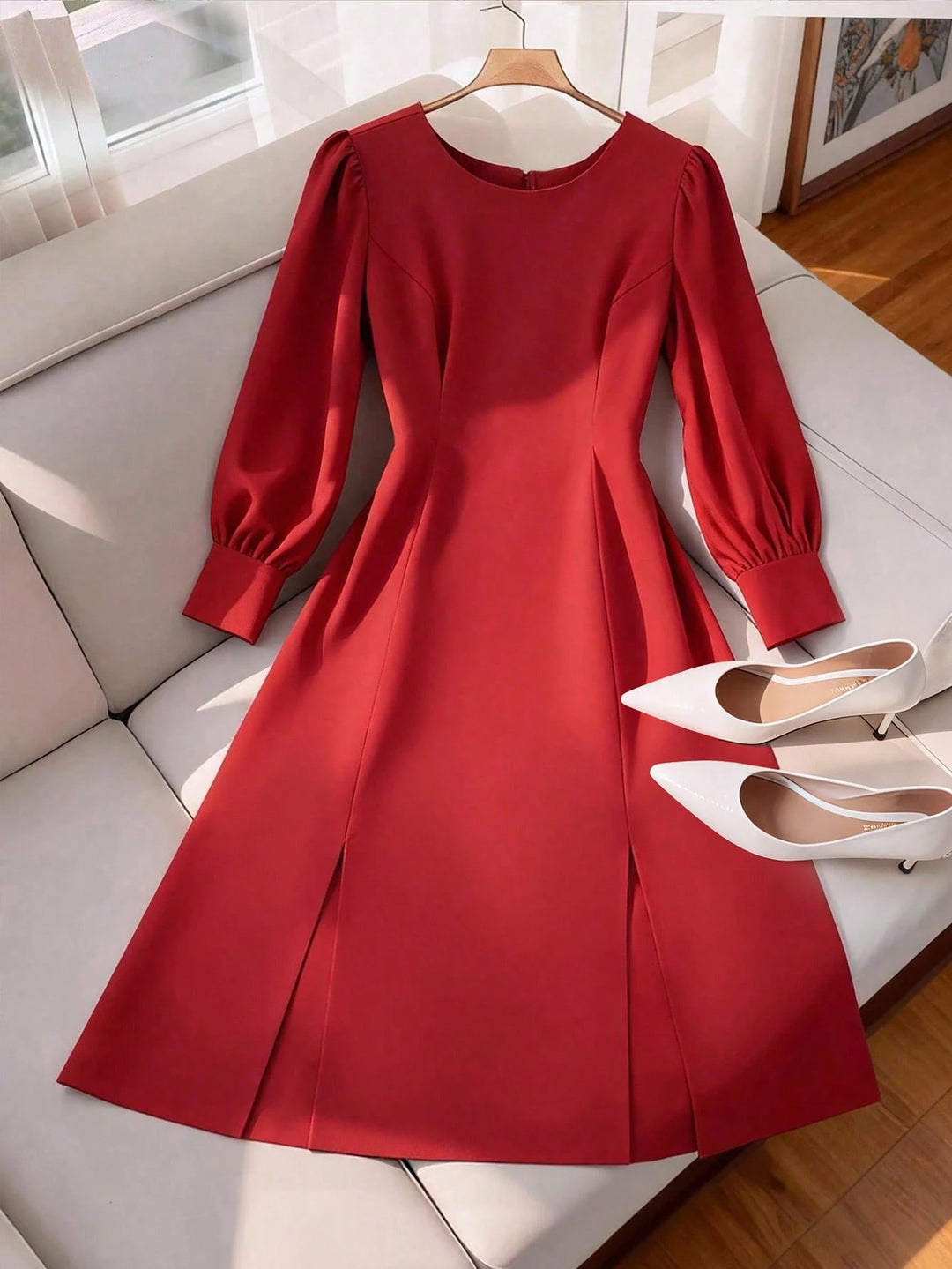 Rochie midi SHEIN, roșu