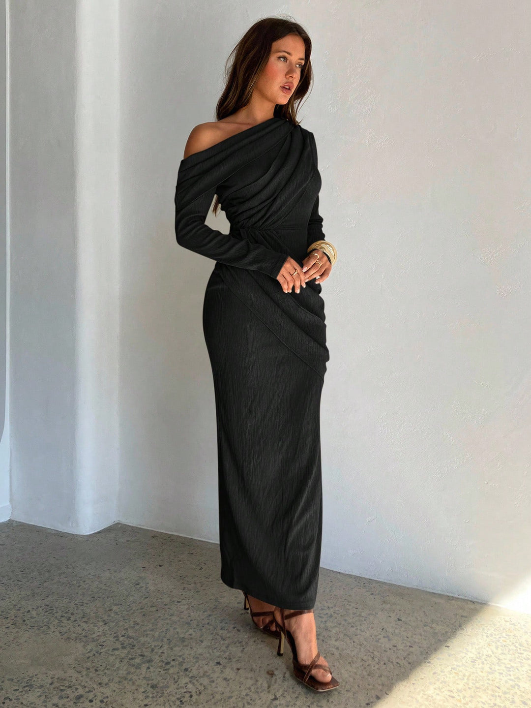 Rochie midi SHEIN, negru
