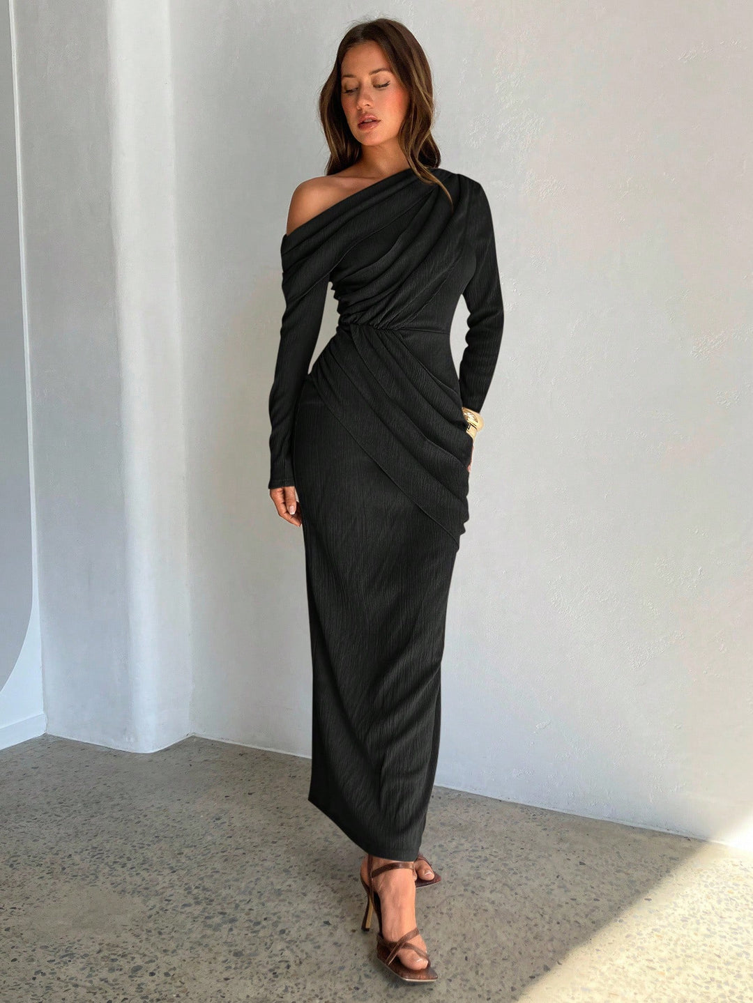 Rochie midi SHEIN, negru