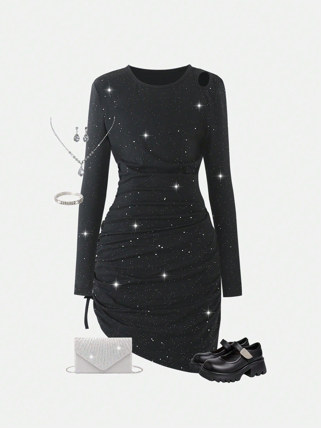 SHEIN ruha, fekete