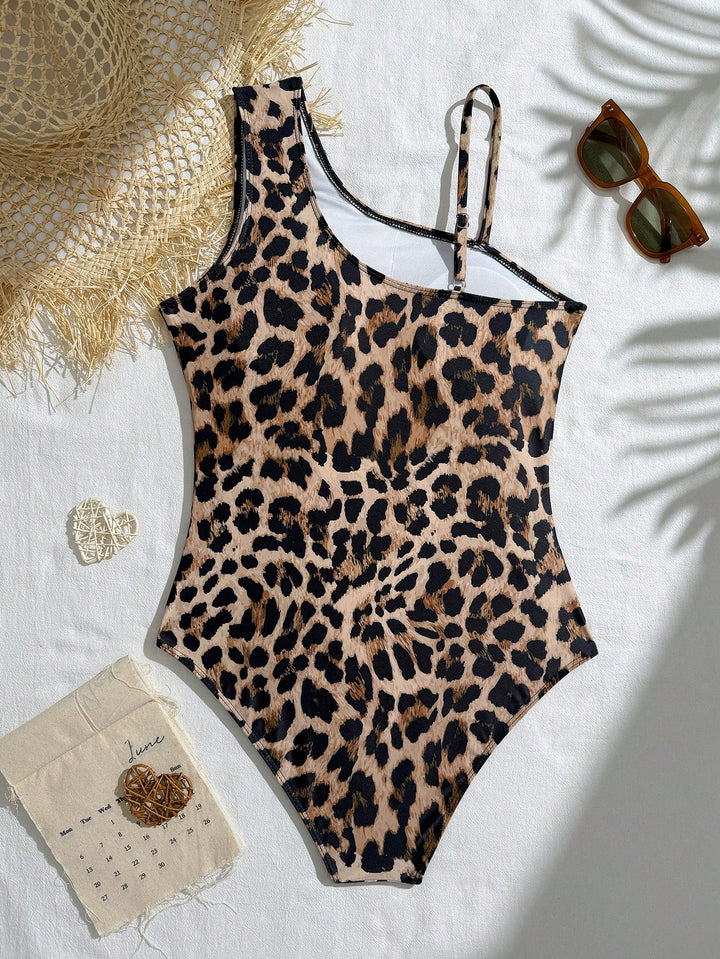 Costum de baie SHEIN, maro