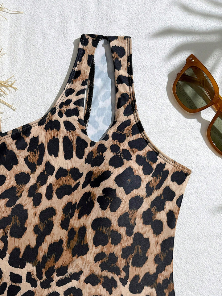 Costum de baie SHEIN, maro