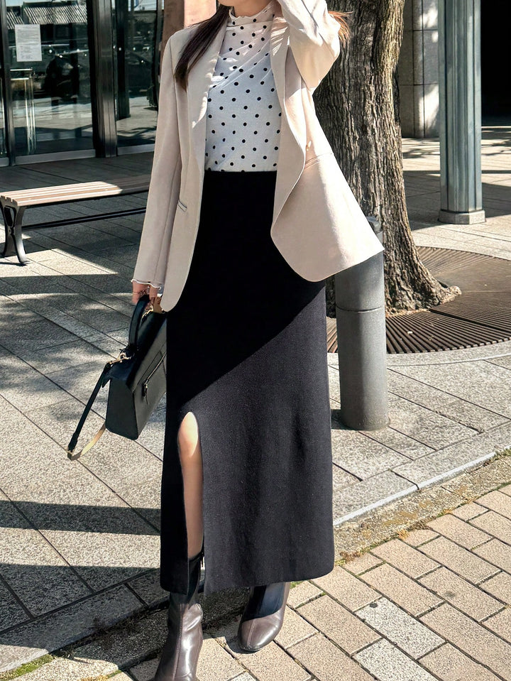 Shein maxi szoknya, fekete