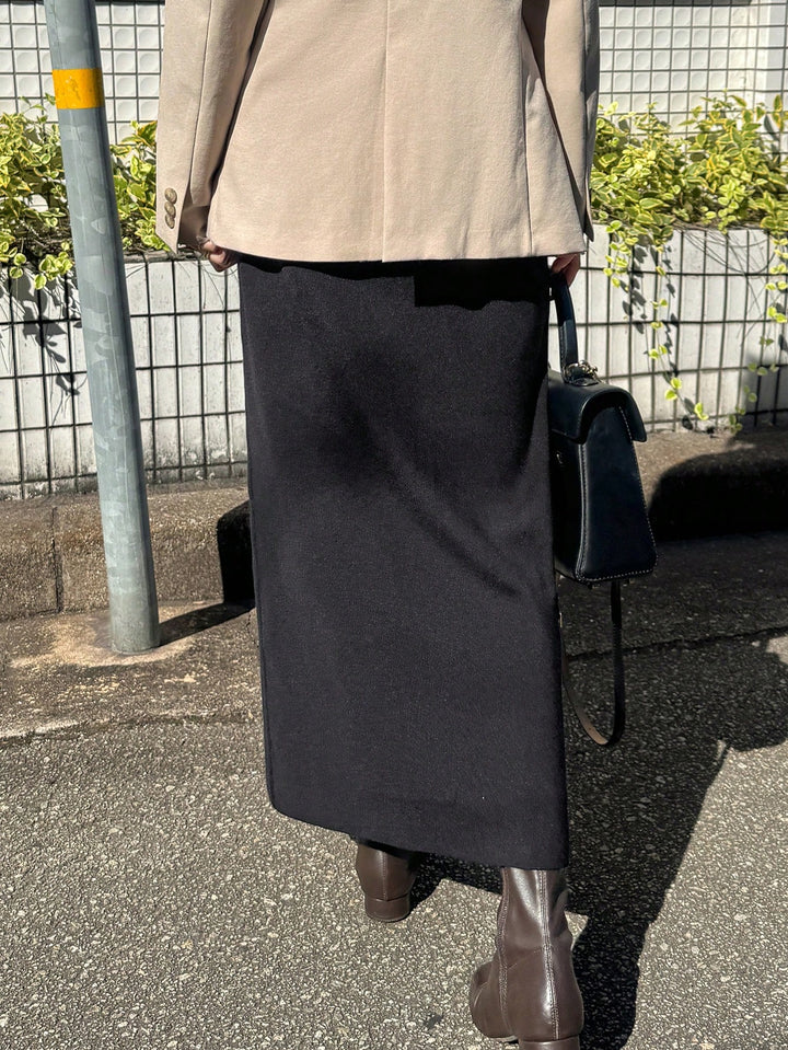 Shein maxi szoknya, fekete