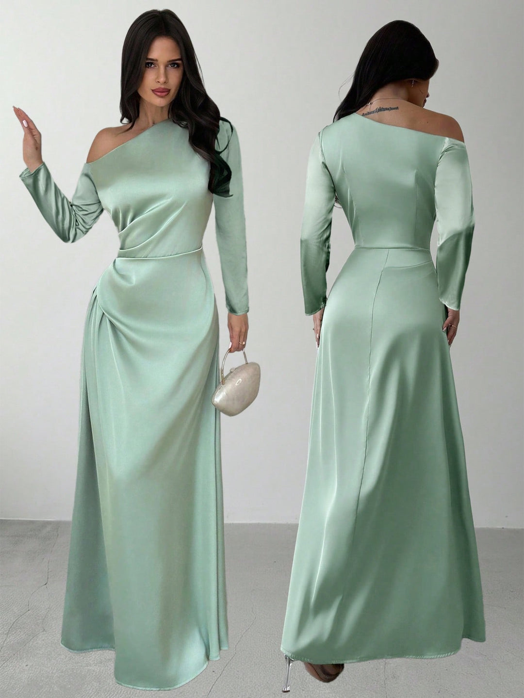 Rochie maxi SHEIN, verde