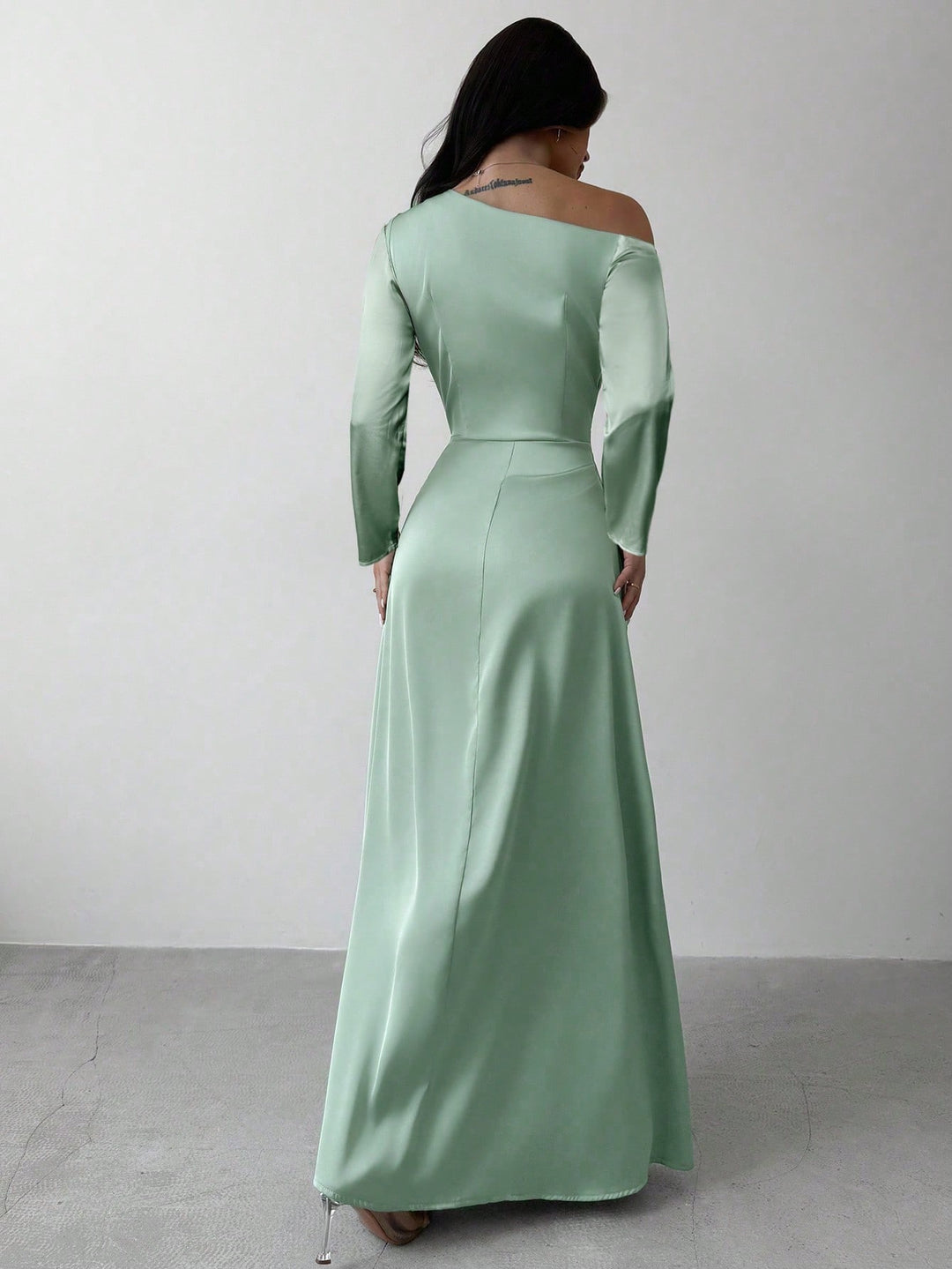 Rochie maxi SHEIN, verde