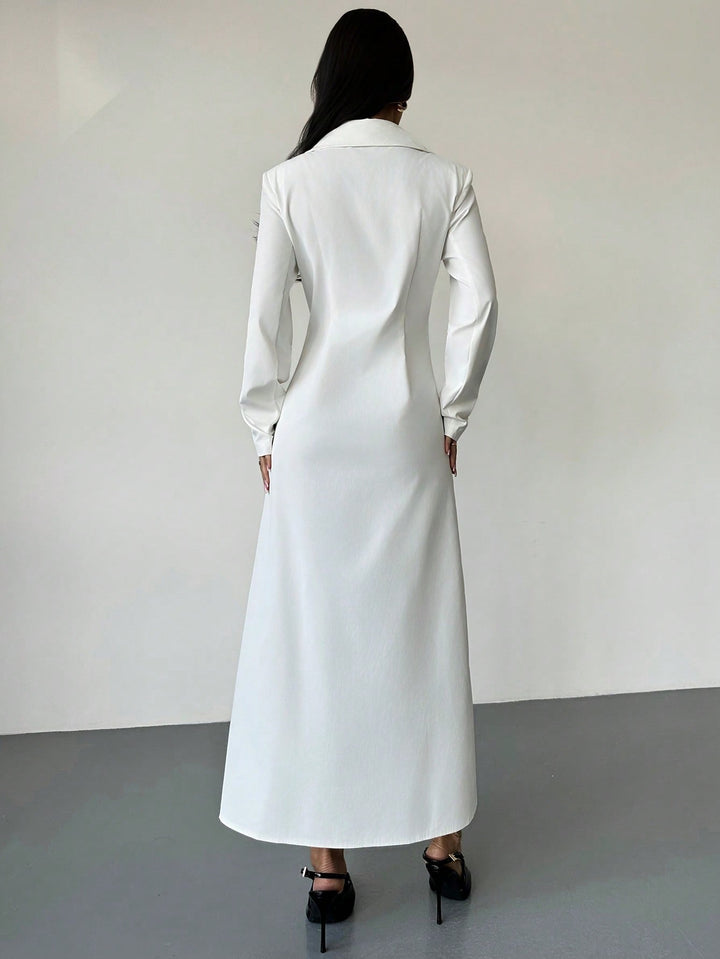 Rochie midi SHEIN, alb