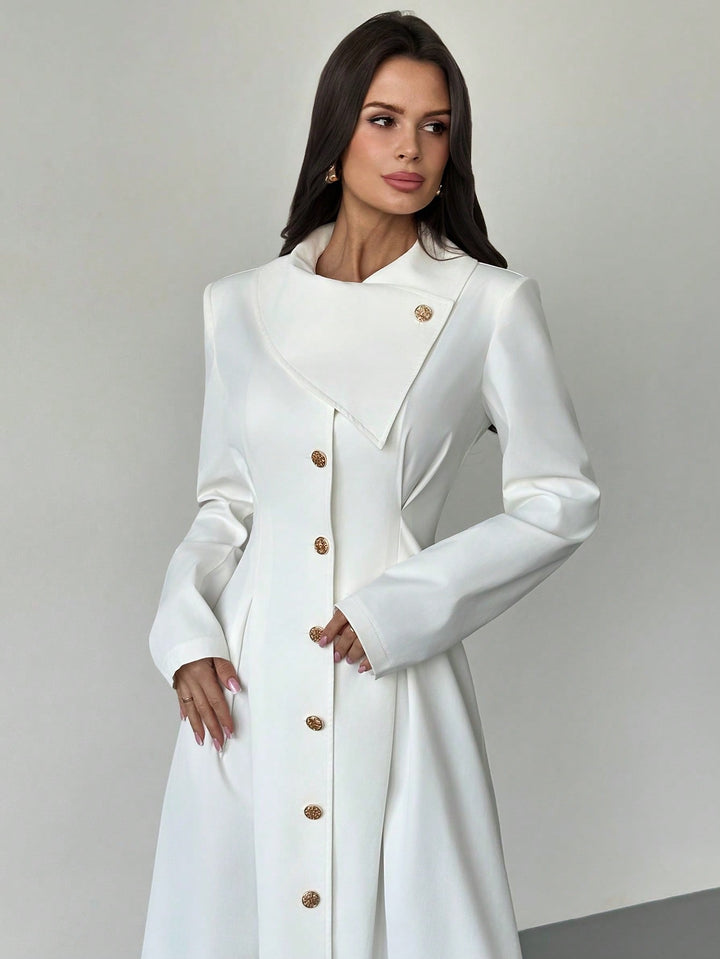 Rochie midi SHEIN, alb