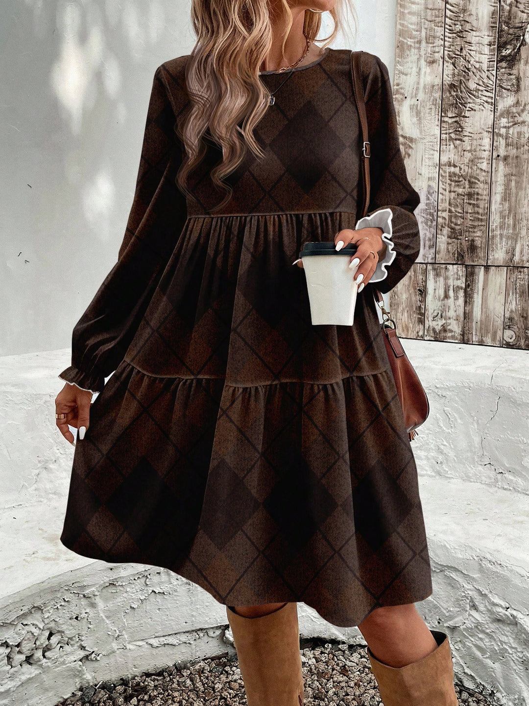 Rochie midi SHEIN, mix culori