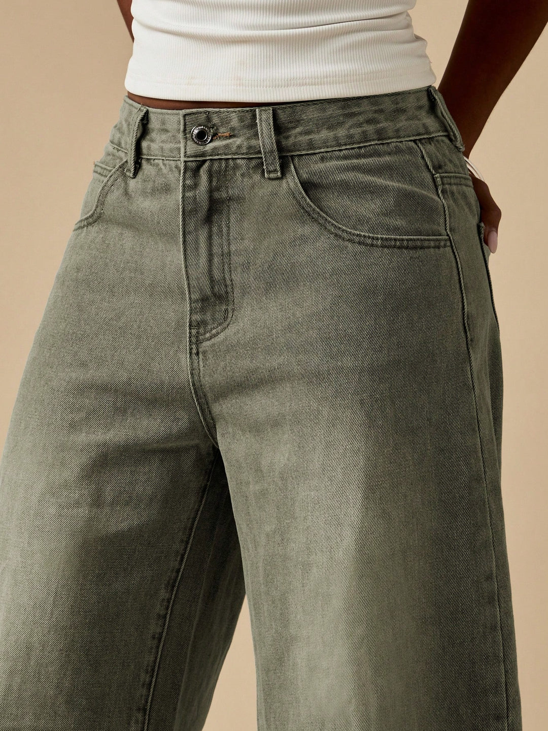 Jeans SHEIN, kaki