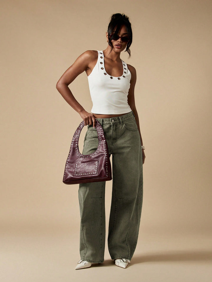 Jeans SHEIN, kaki