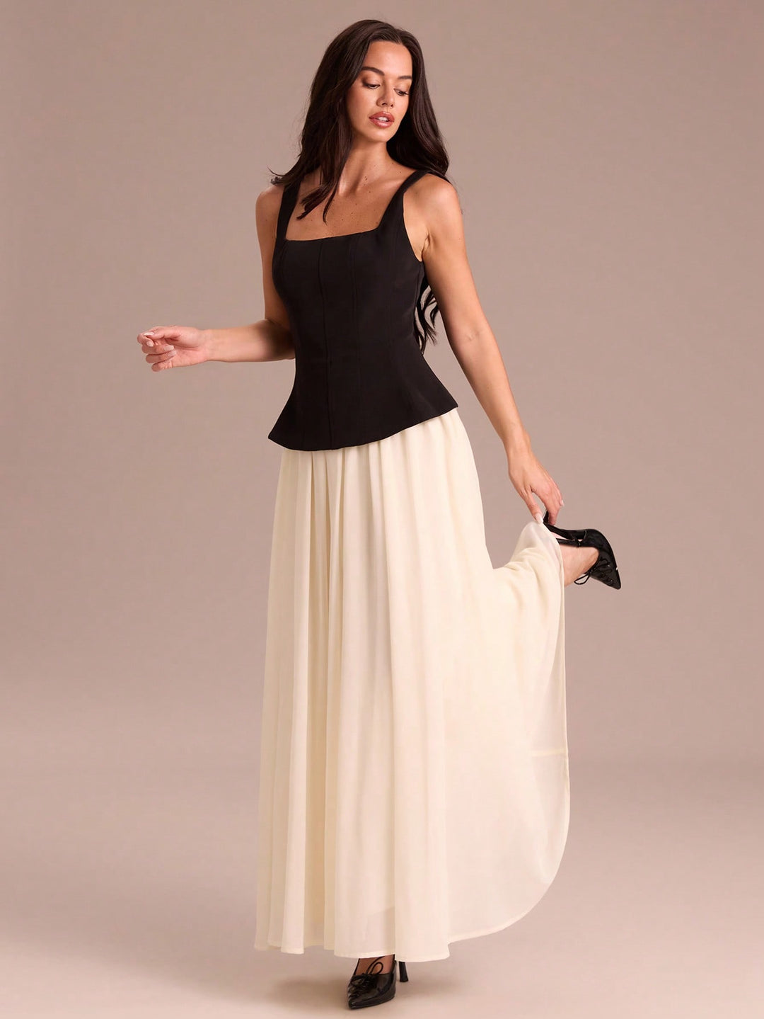 Rochie maxi SHEIN, negru