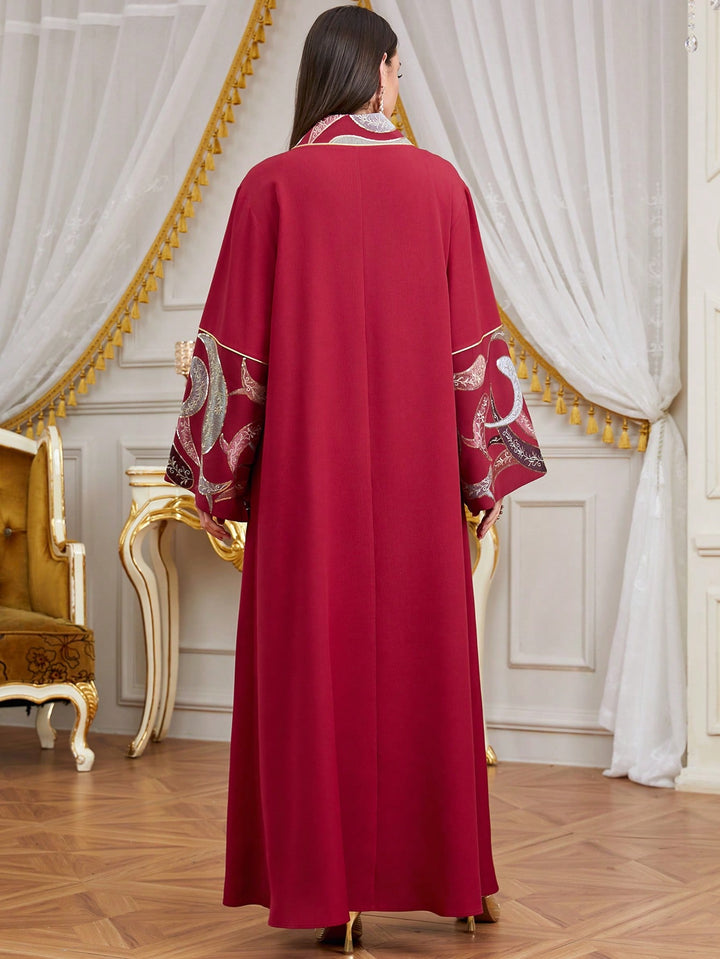 Set caftan și jalabiya SHEIN, roșu