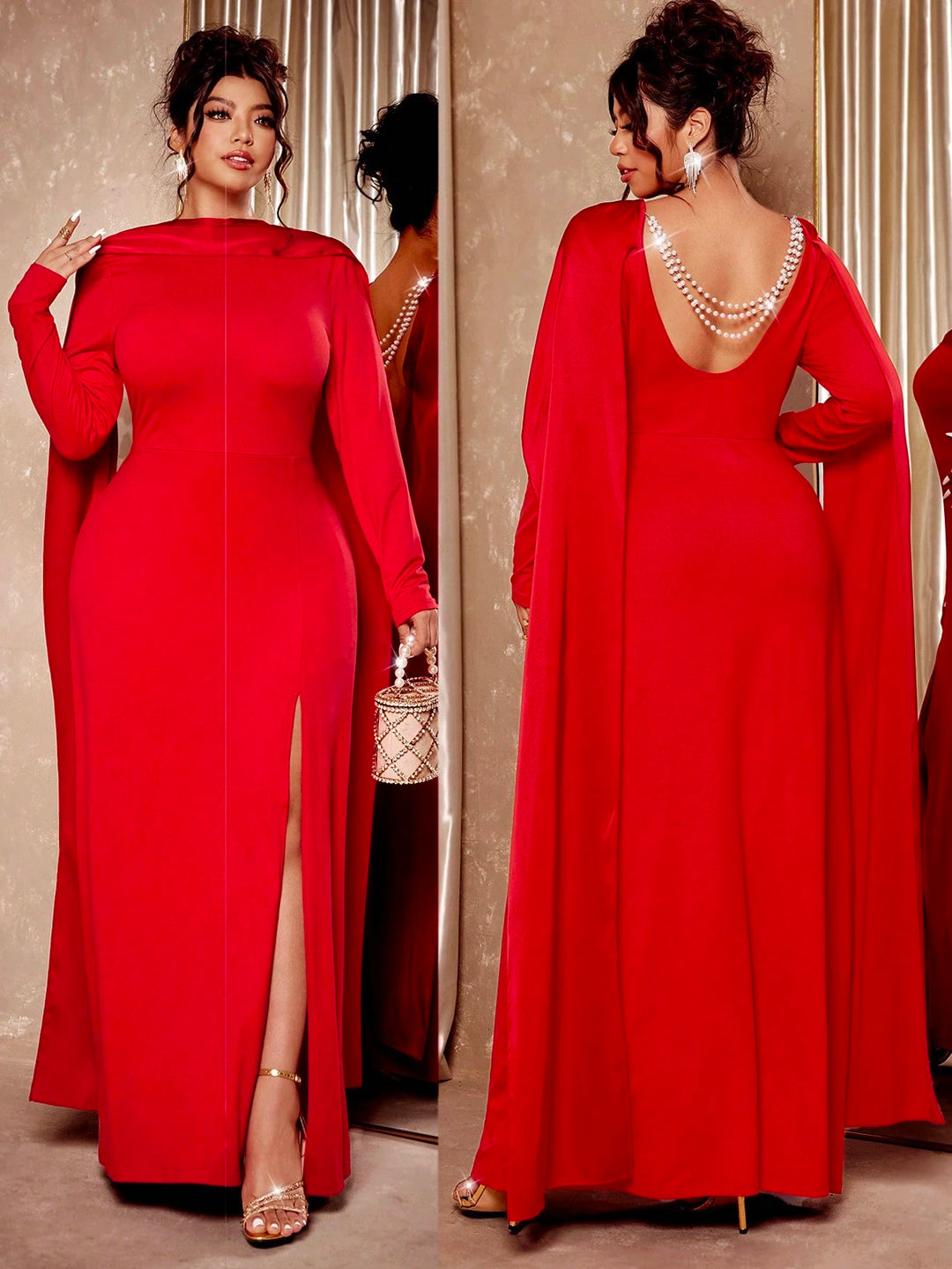 Rochie maxi SHEIN, roșu