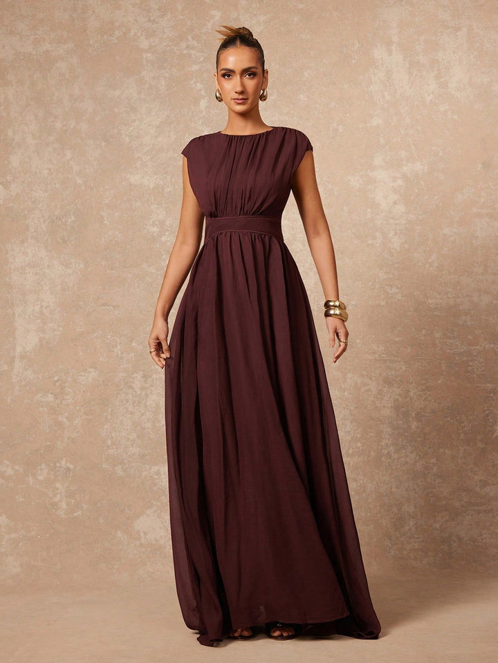 Rochie maxi SHEIN, maro