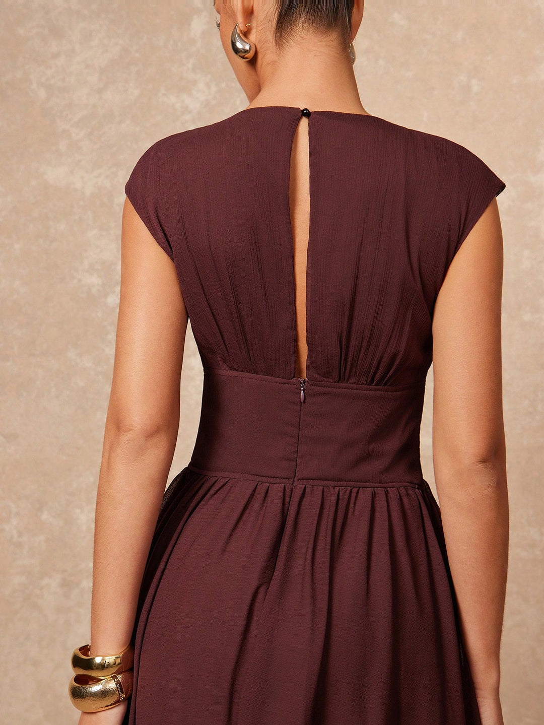 Rochie maxi SHEIN, maro