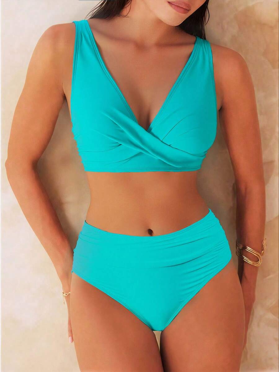 Costum de baie SHEIN, albastru