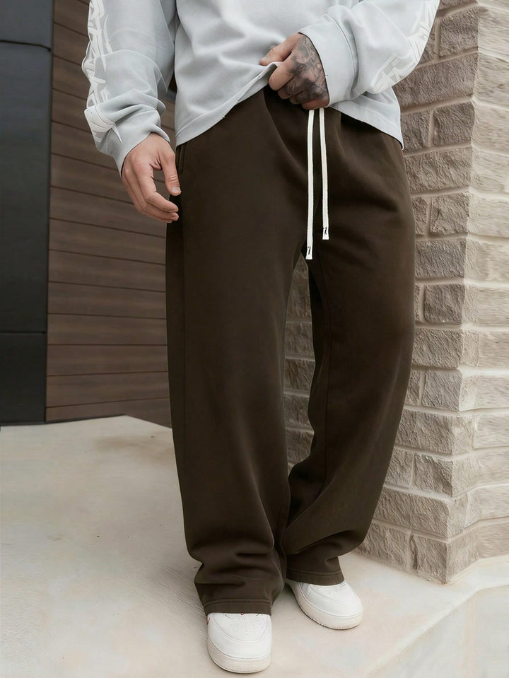 Pantaloni SHEIN, maro