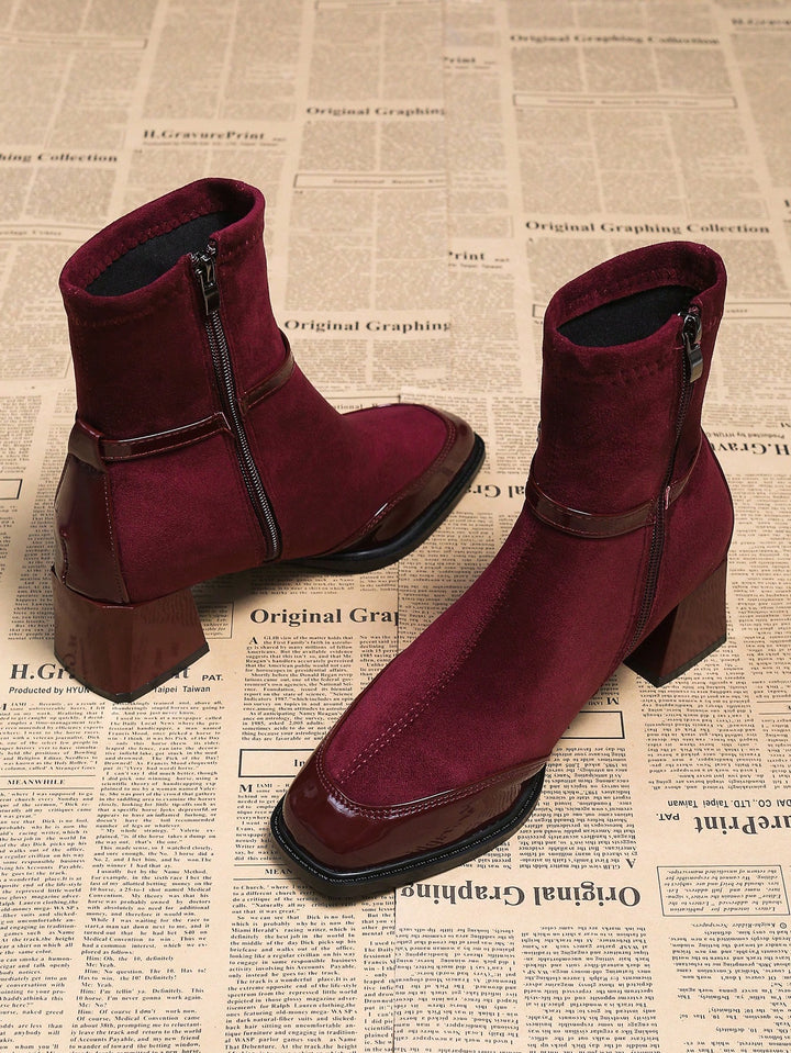 Botine SHEIN, vișiniu
