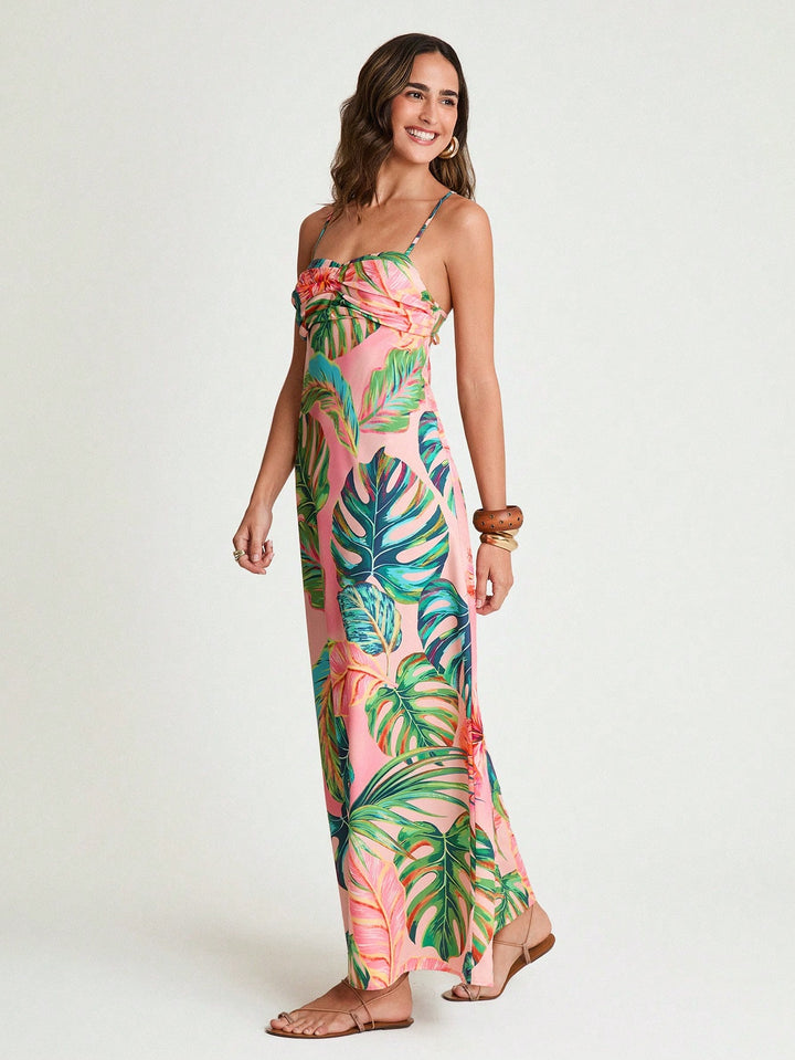 Rochie maxi SHEIN, mix culori