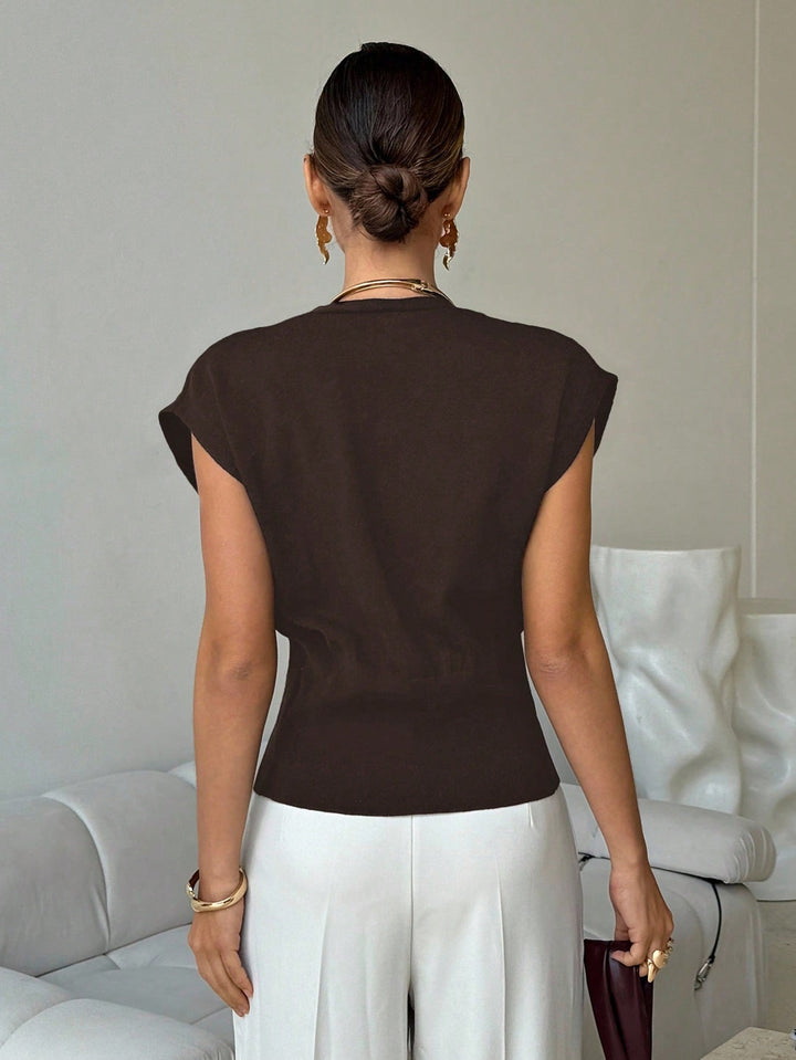 Cardigan SHEIN, maro