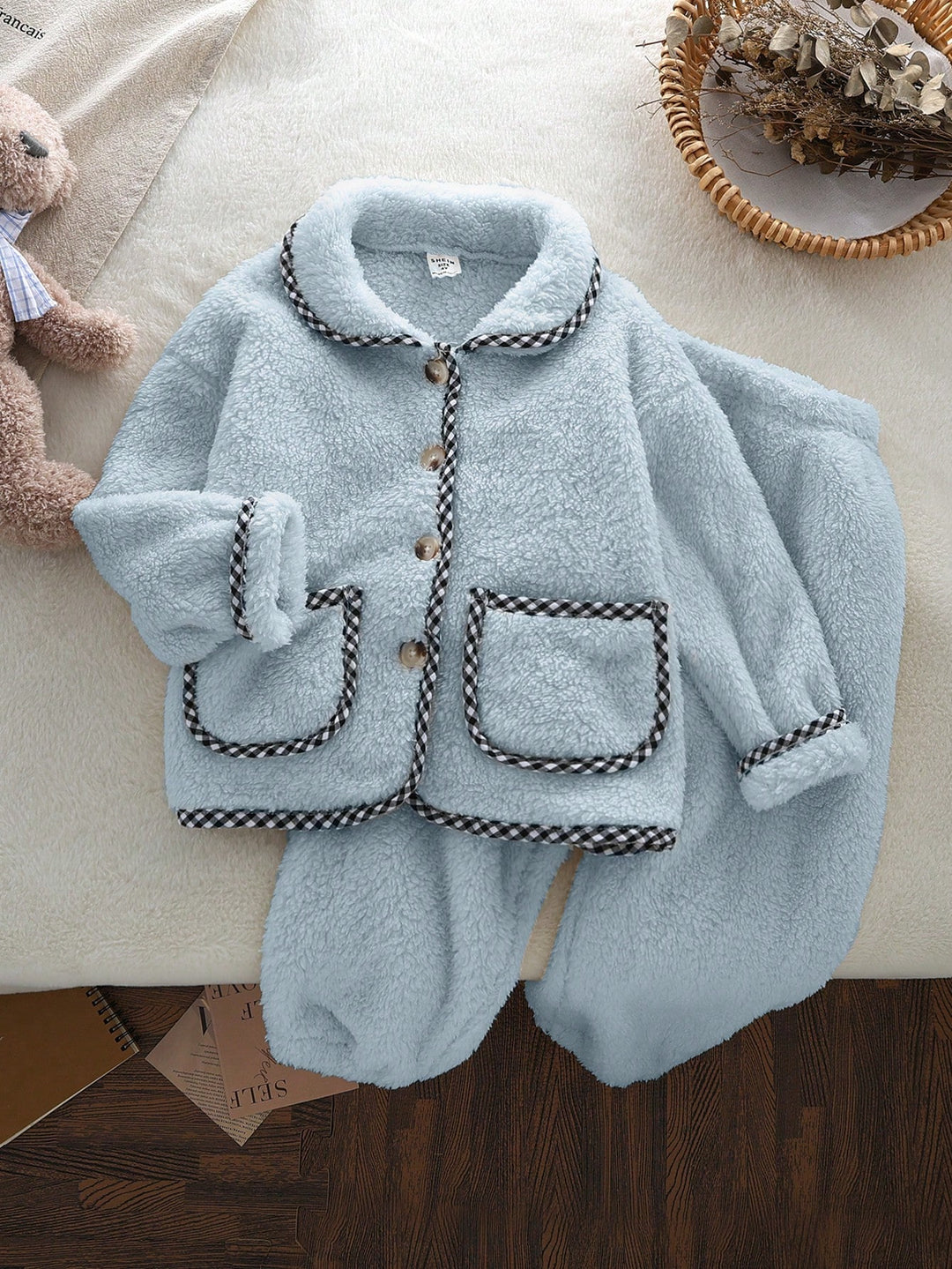 Pijama SHEIN, albastru