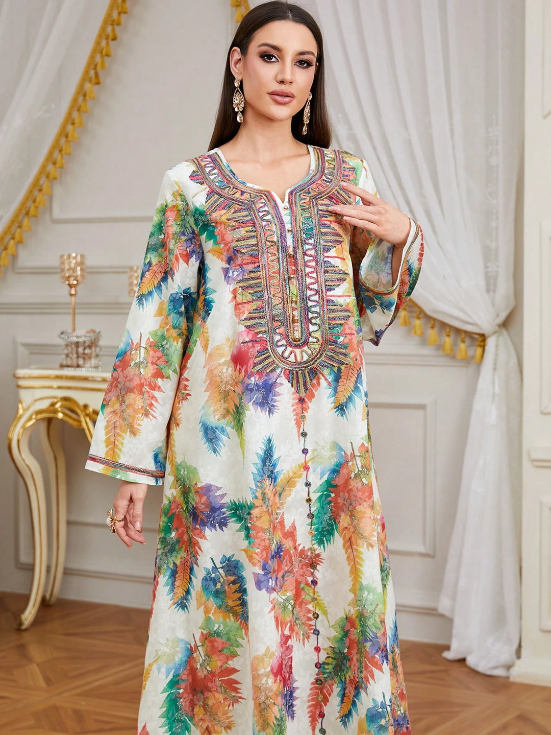 Rochie maxi SHEIN, mix culori