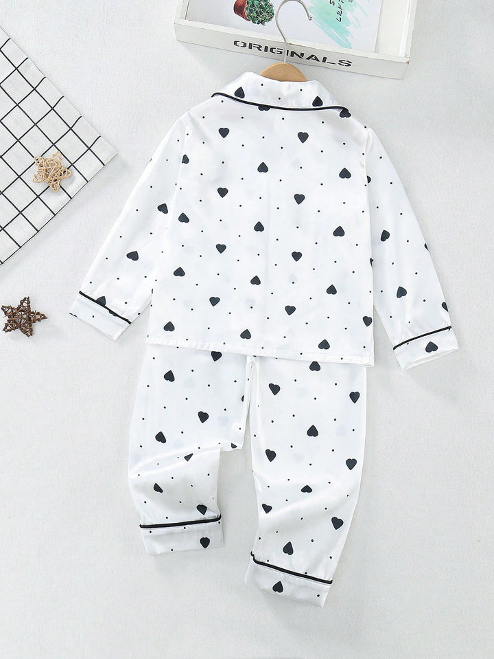 Compleu pijamale SHEIN, alb