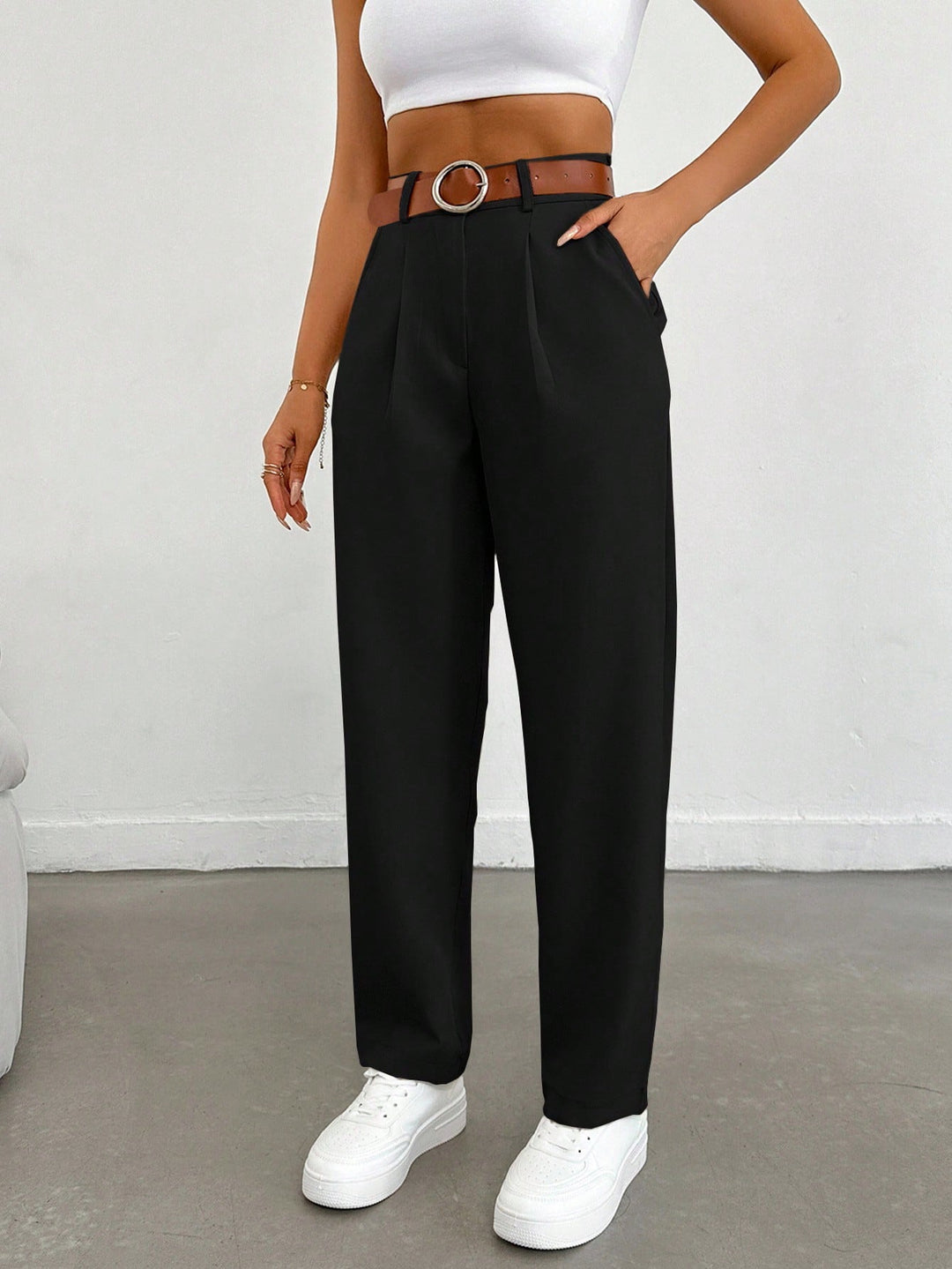Pantaloni SHEIN, negru