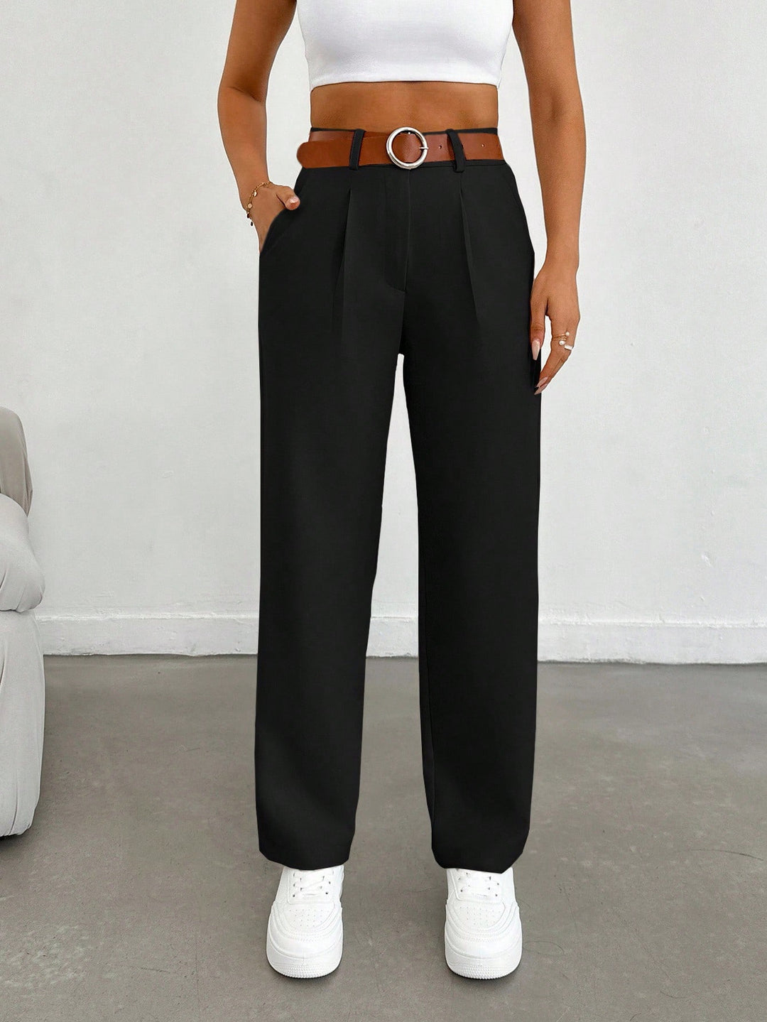 Pantaloni SHEIN, negru