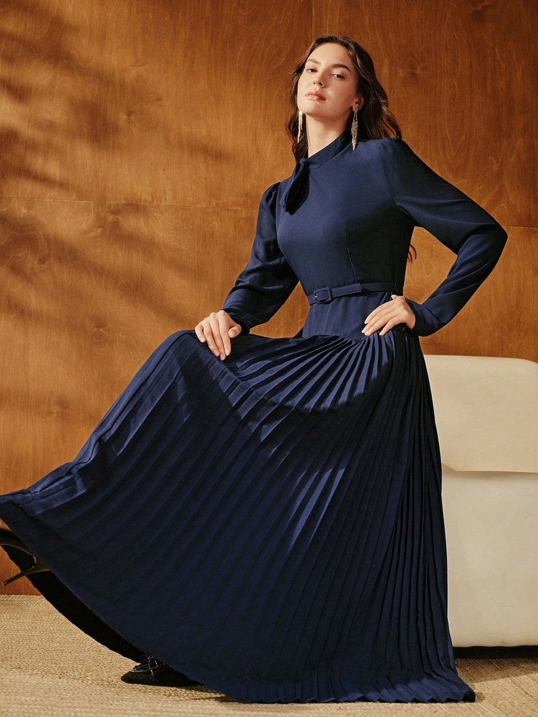 Rochie maxi SHEIN, albastru