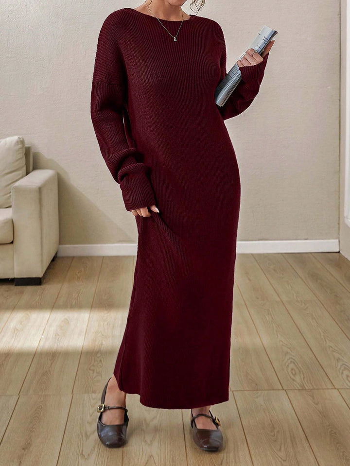 Rochie maxi SHEIN, maro