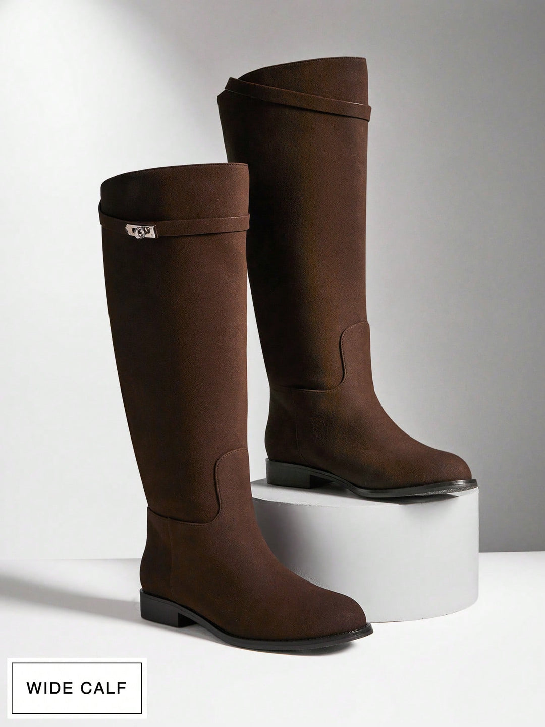 Botine SHEIN, maro