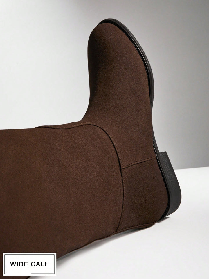 Botine SHEIN, maro