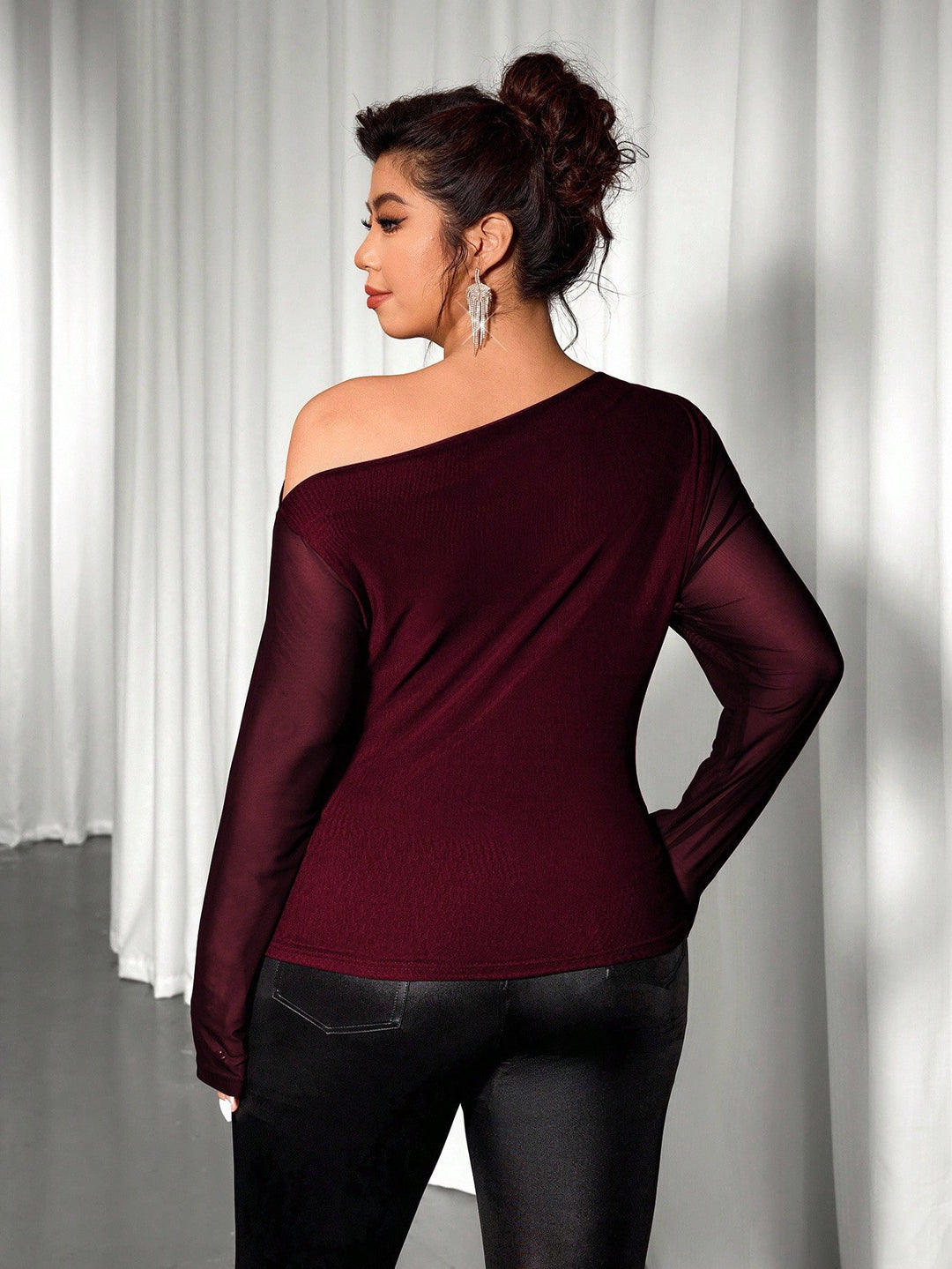 Tricou SHEIN, vișiniu