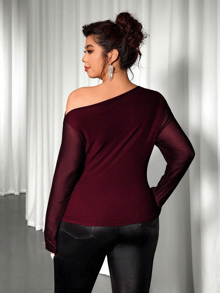 Tricou SHEIN, vișiniu