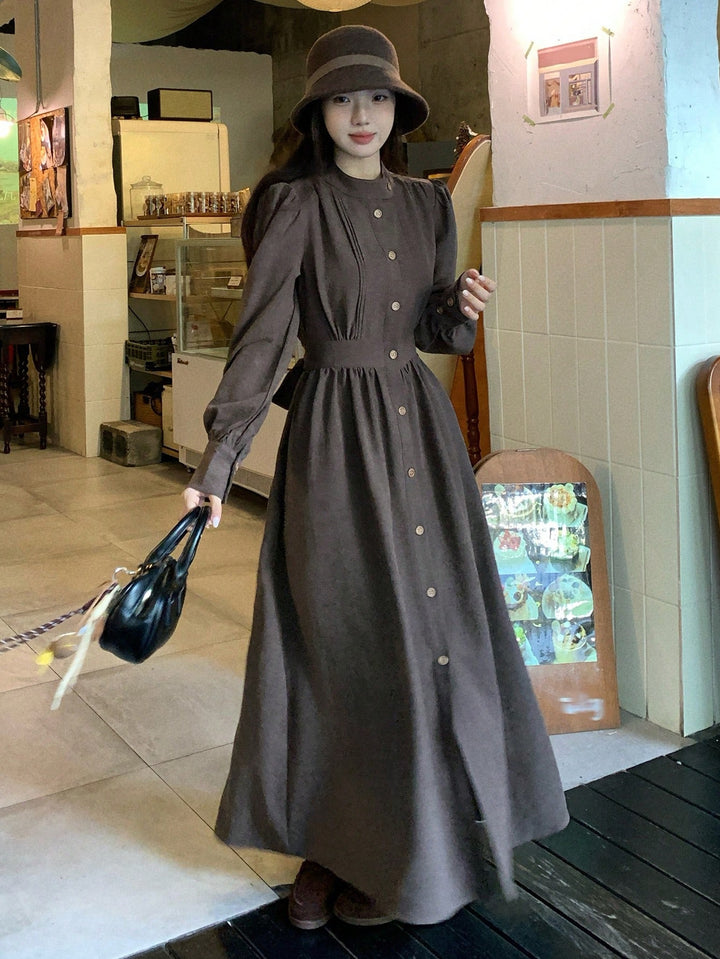 SHEIN maxi ruha, barna