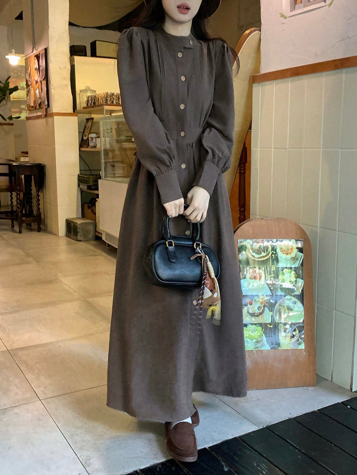 SHEIN maxi ruha, barna