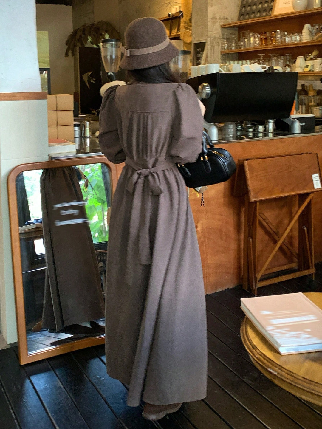 SHEIN maxi ruha, barna