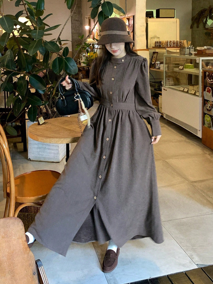SHEIN maxi ruha, barna