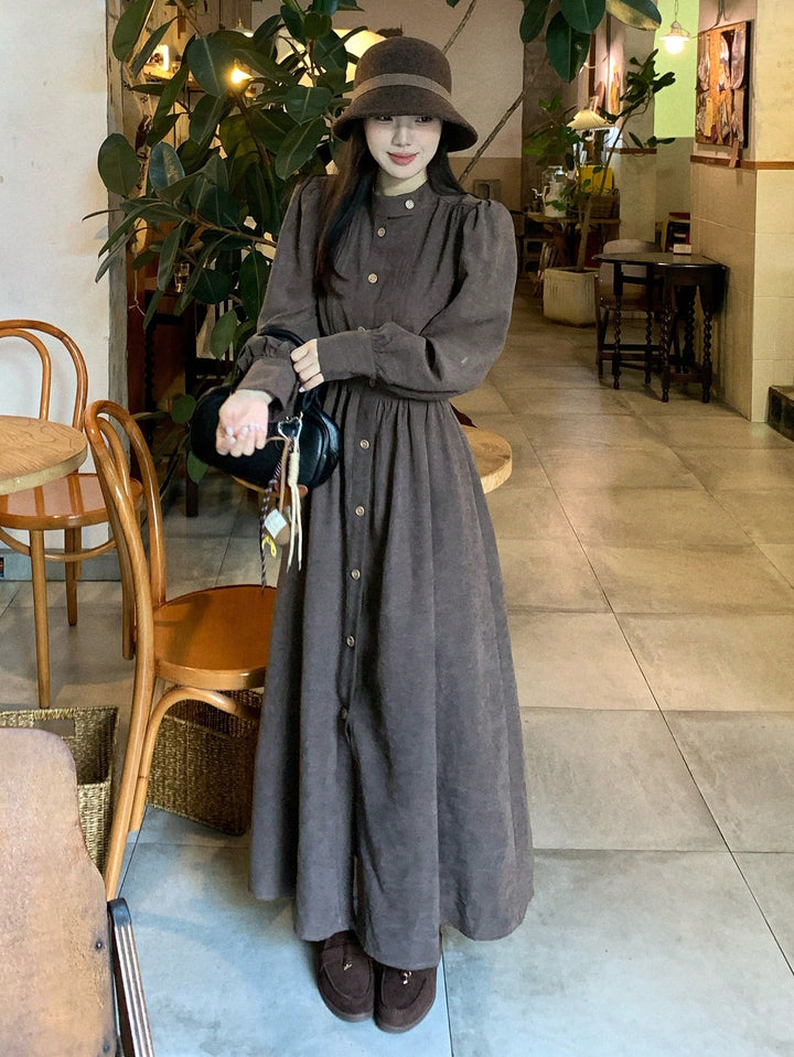 SHEIN maxi ruha, barna