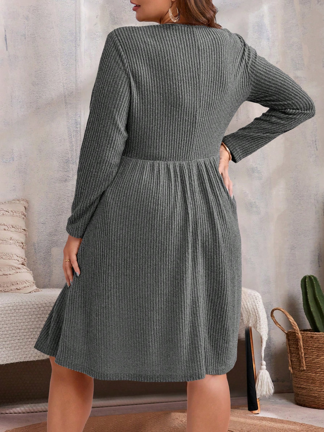 SHEIN mini ruha, szürke