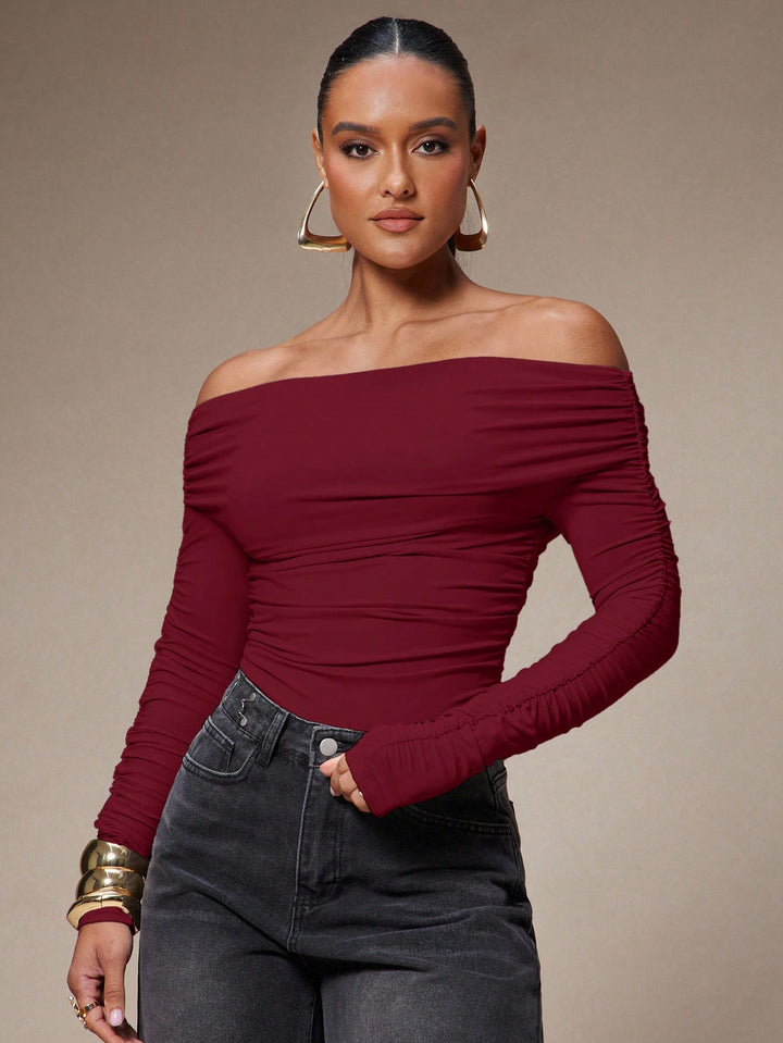 Body SHEIN, vișiniu