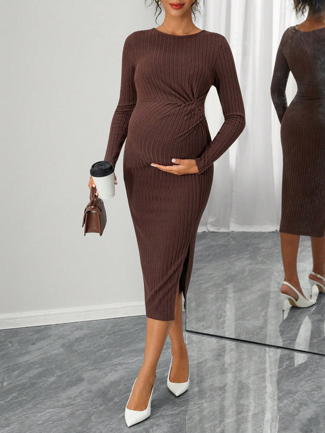 Rochie SHEIN, maro