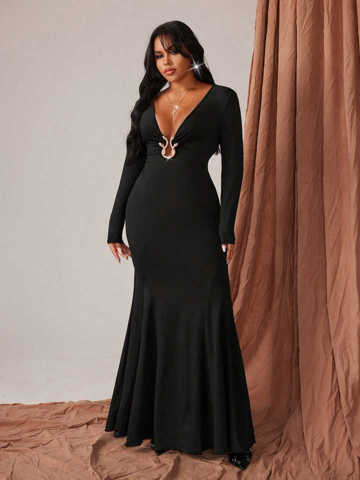 Rochie maxi SHEIN, negru